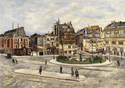 La Place Pigalle, ca. 1924 door Marcel Leprin