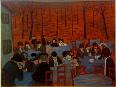 Biergarten door Marianne von Werefkin