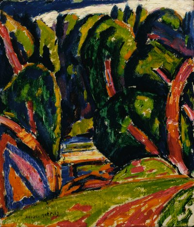 Rode boom door Marsden Hartley