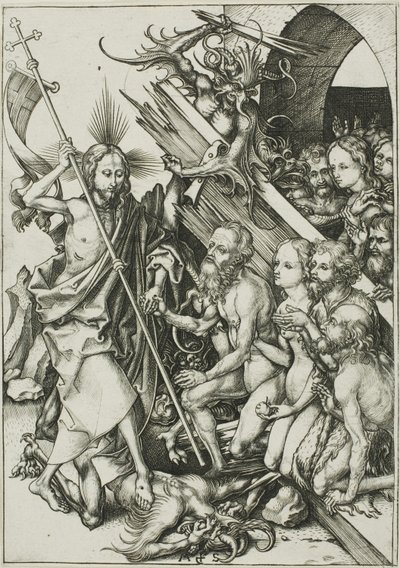 Christus in Limbo, uit De Passie door Martin Schongauer