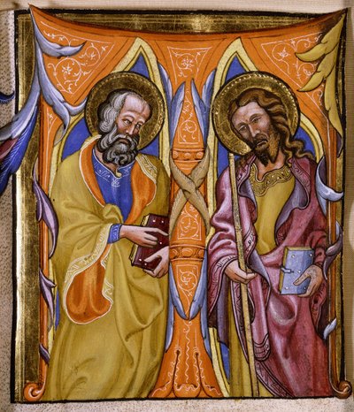 Heiligen Filippus en Jacobus, ca. 1400 door Martino de Bartolomeo