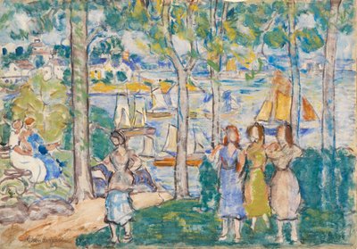 Bomen, Huizen, Mensen door Maurice Brazil Prendergast