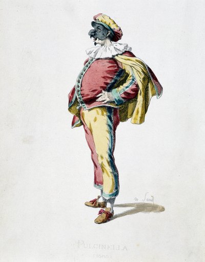 Pulcinella (Polichinelle) door Maurice Sand