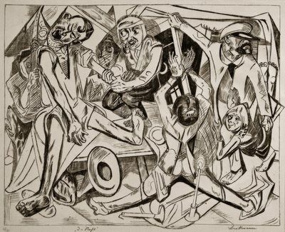 De Nacht door Max Beckmann