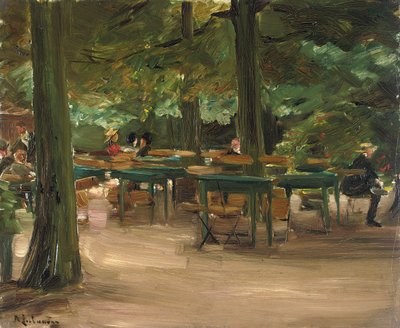 Biergarten, 1905 door Max Liebermann