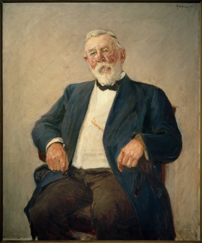 Portret van Friedrich Kuhnt door Max Liebermann