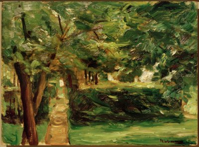 De heggen tuinen in Wannsee naar het oosten door Max Liebermann