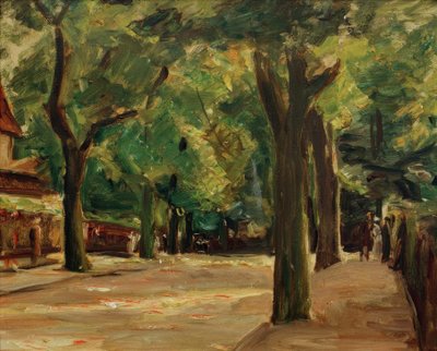 De grote zeestraat in Wannsee door Max Liebermann