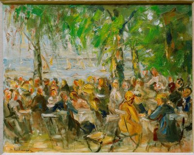 Tuinrestaurant aan de Havel door Max Liebermann