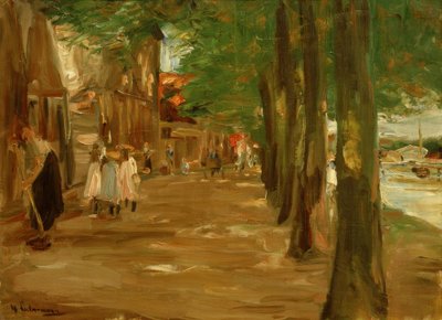 Gracht in Edam door Max Liebermann