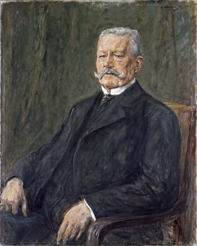 Portret van Paul von Hindenburg door Max Liebermann