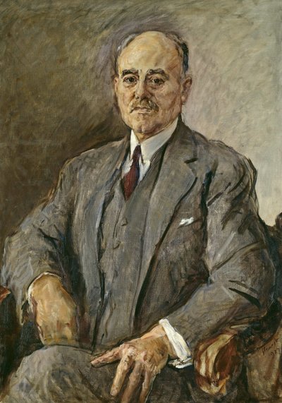 Portret van Hermann Sudermann 1857-1928, 1927 door Max Slevogt