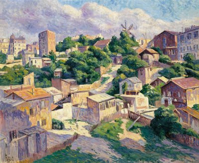 Montmartre, Parijs door Maximilien Luce