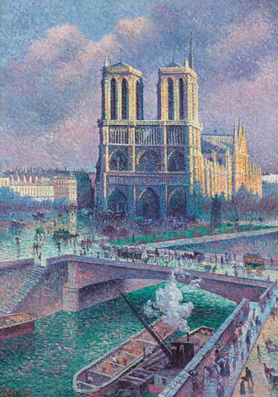 Notre-Dame de Paris, 1900 door Maximilien Luce