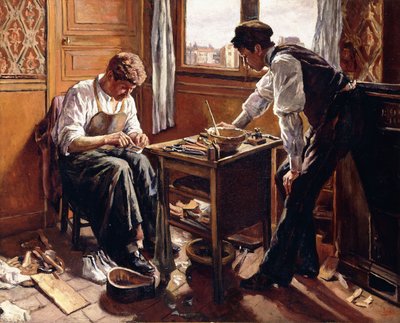 Schoenmakers, de Twee Gebroeders Givort door Maximilien Luce