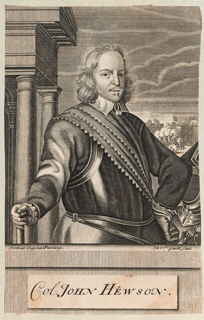 Kolonel John Hewson, c.1647 (gravure) door Michael Vandergucht