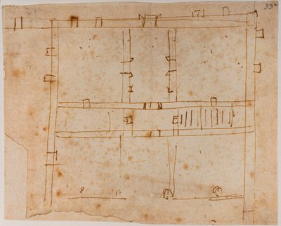 Huisplan door Michelangelo Buonarroti