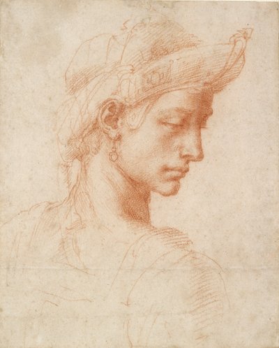 Ideaal hoofd, laat 15e - vroeg 16e eeuw door Michelangelo Buonarroti