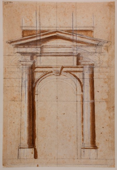 Portaalschets door Michelangelo Buonarroti