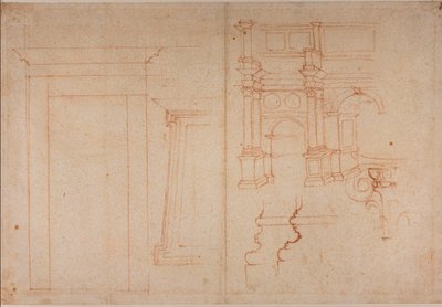 Studies van Romeinse monumenten door Michelangelo Buonarroti