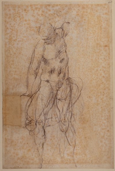 Studie voor een Verrezen Christus door Michelangelo Buonarroti