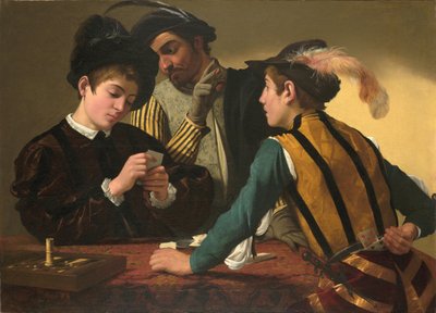 De Kaartspelers door Michelangelo Merisi Caravaggio