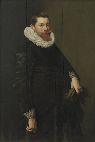 Portret van een heer door Michiel Jansz van Mierevelt