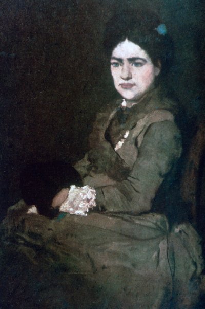 Mevrouw Munkacsy, c1864-1900 door Mihály Munkácsy