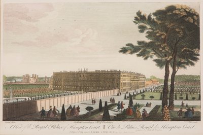 Het koninklijk paleis van Hampton Court door Nathaniel Parr