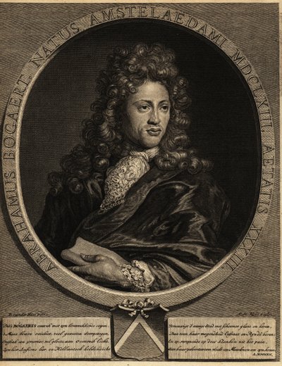 Portret van Abraham Bogaert 1653-1727 door Netherlandish School