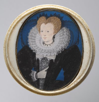 Portret van een Vrouw, 1590s door Nicholas Hilliard