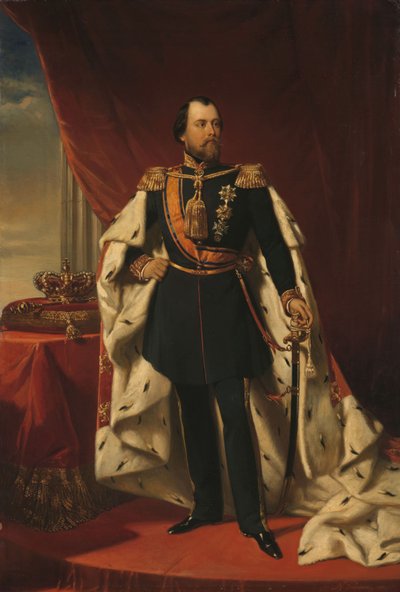 Willem III (1817-1890), Koning van Nederland door Nicholas Pieneman