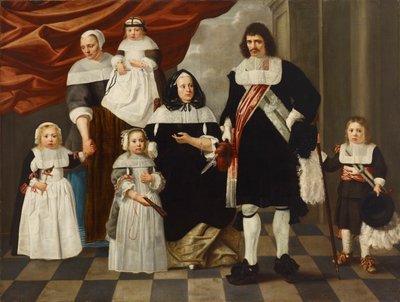 Portret van een familie door Nicolaes de Helt Stockade