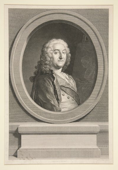 Portret van Jean-François de Troy door Nicolas Delaunay