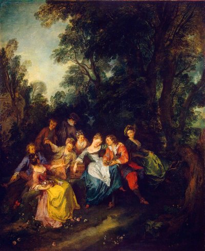 Lente, ca. 1730 door Nicolas Lancret