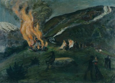 Midzomervuur door Nikolai Astrup