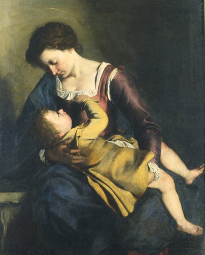 Maagd met Kind door Orazio Gentileschi