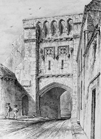 West Gate Winchester, ca. 1830 door Owen Brown Carter