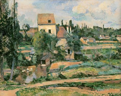 Moulin de la Couleuvre in Pontoise door Paul Cézanne