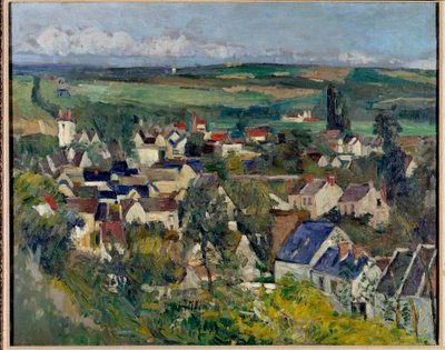 Panoramisch uitzicht op Auvers-sur-Oise door Paul Cézanne