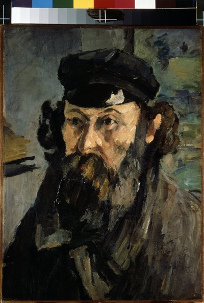 Zelfportret met hoed door Paul Cézanne