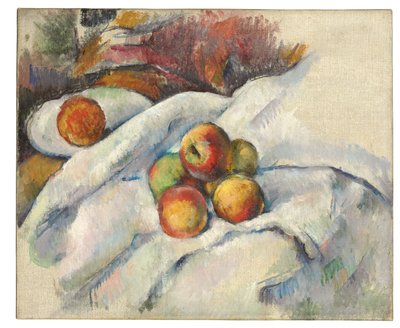 Appels op een doek, ca. 1885 door Paul Cézanne