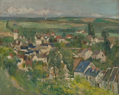 Auvers, panoramisch uitzicht, 1873-75 door Paul Cézanne