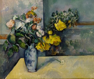 Bloemen in een vaas door Paul Cézanne