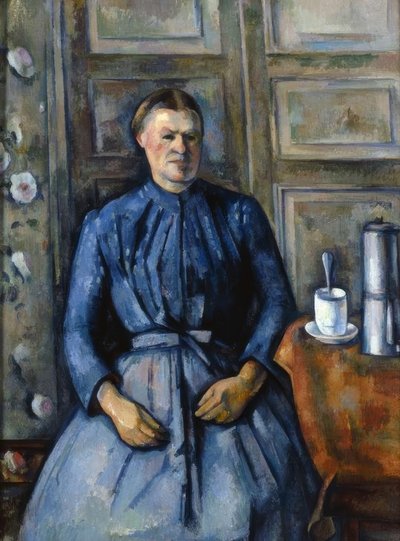 De vrouw met de koffiepot door Paul Cézanne