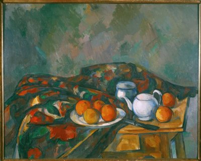 Stilleven met theepot door Paul Cézanne