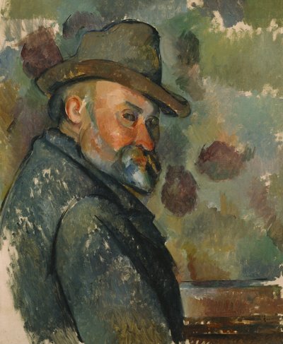 Zelfportret met een hoed door Paul Cézanne