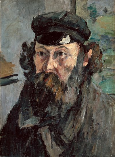 Zelfportret met hoed door Paul Cézanne