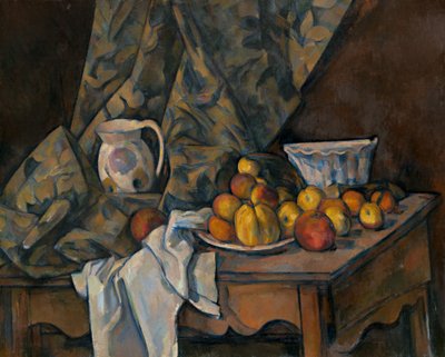 Stilleven met Appels en Perziken door Paul Cézanne