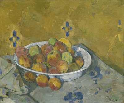 De Schotel met Appels, ca. 1877 door Paul Cézanne